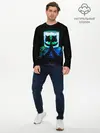 Мужской лонгслив базовый / Marshmello (P007_P004ooo2013845, P004ooo2013845)