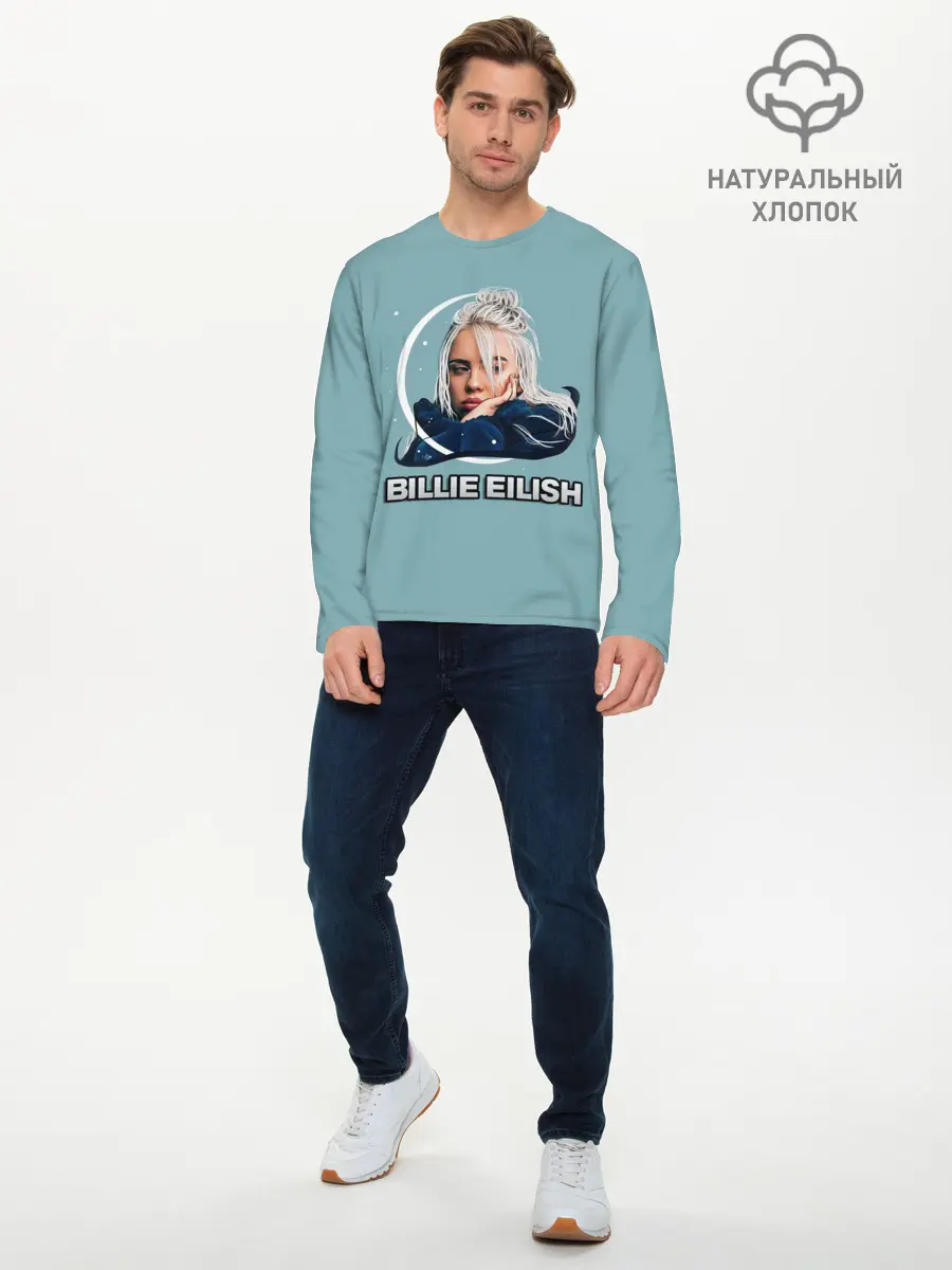 Мужской лонгслив базовый / BILLIE EILISH (P007_P004ooo2016855, P004ooo2016855)