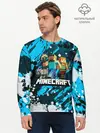 Мужской лонгслив базовый / Minecraft / Майнкрафт (P007_P004ooo2013357, P004ooo2013357)