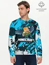 Мужской лонгслив базовый / Minecraft / Майнкрафт (P007_P004ooo2013369, P004ooo2013369)
