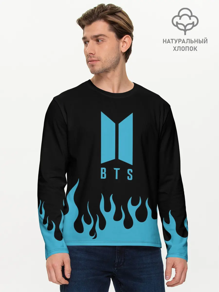 Мужской лонгслив базовый / BTS (P007_P004ooo2013733, P004ooo2013733)