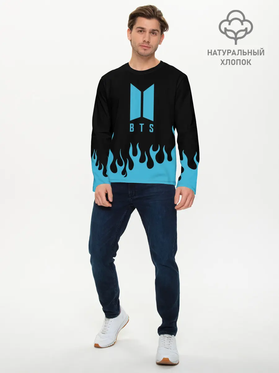 Мужской лонгслив базовый / BTS (P007_P004ooo2013733, P004ooo2013733)