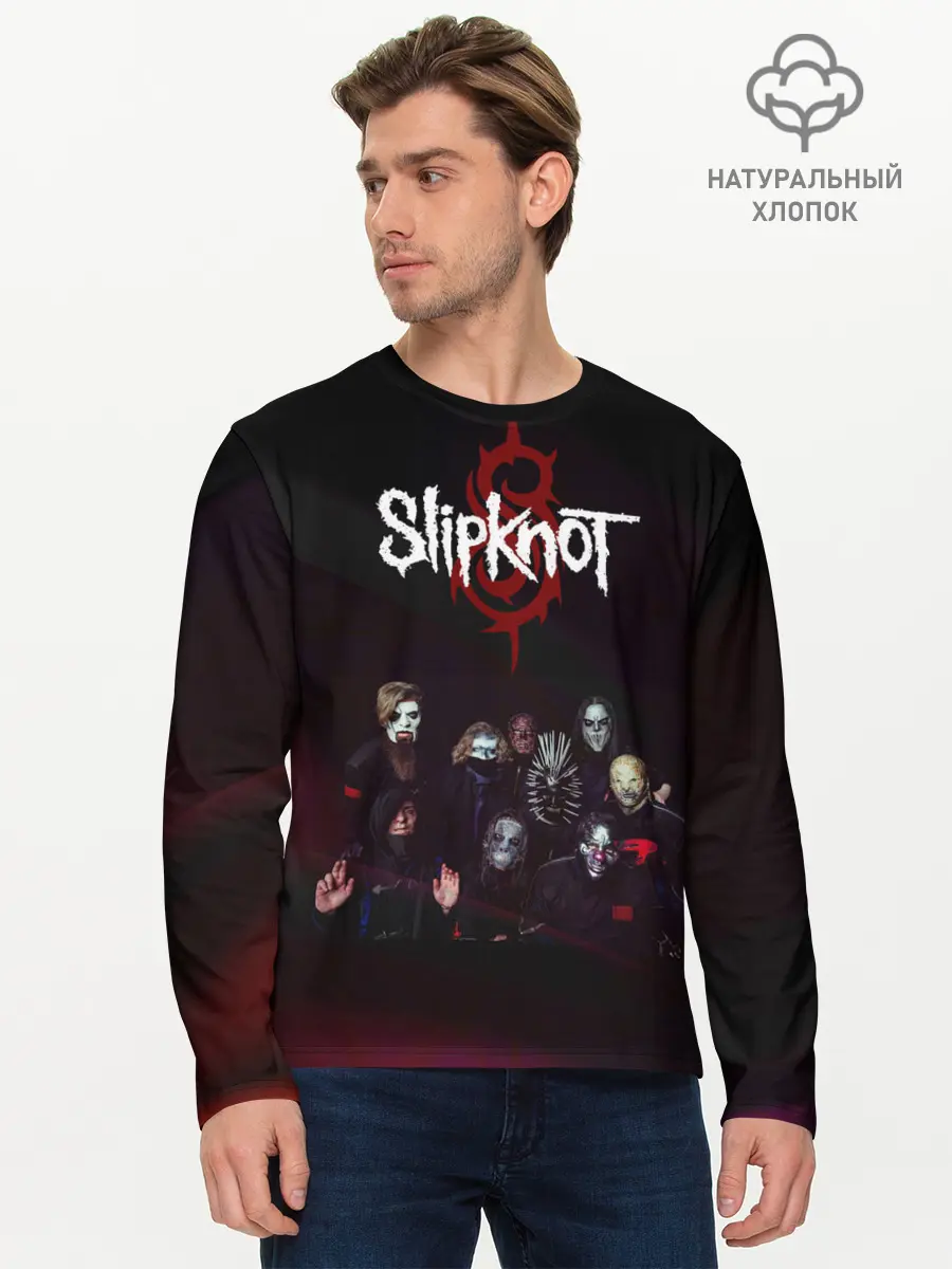 Мужской лонгслив базовый / Slipknot (P007_P004ooo2018531, P004ooo2018531)