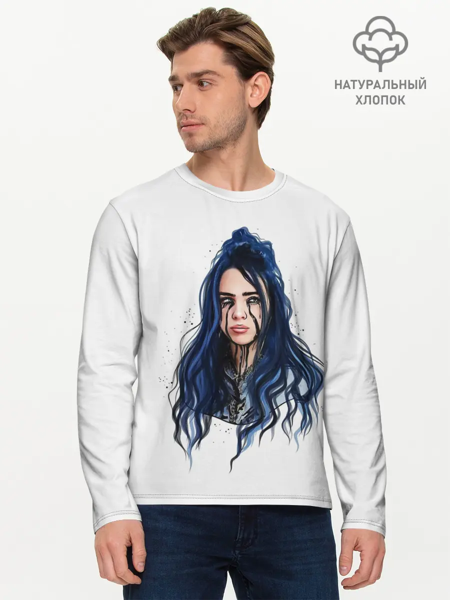 Мужской лонгслив базовый / BILLIE EILISH (P007_P004ooo2016883, P004ooo2016883)