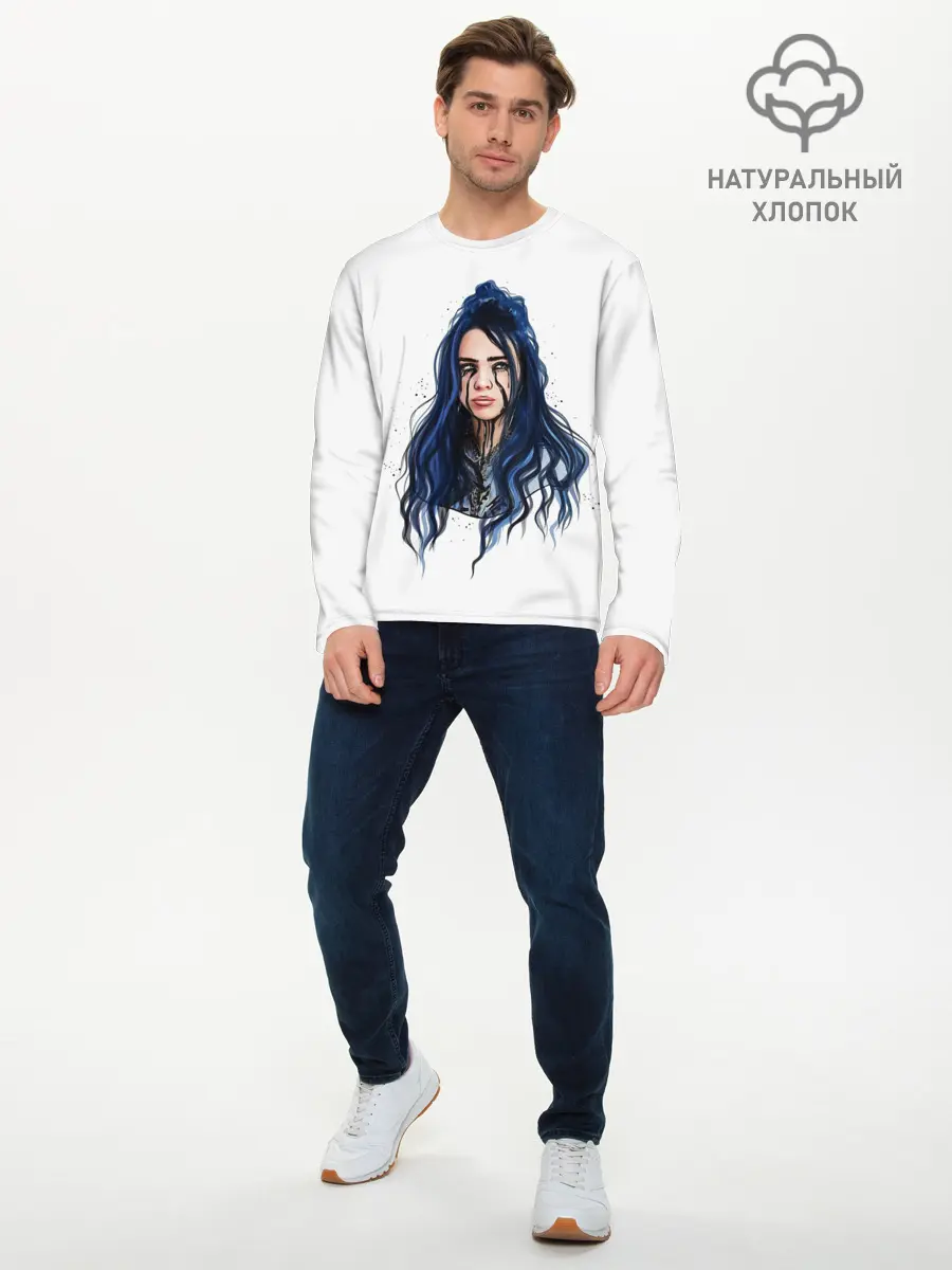 Мужской лонгслив базовый / BILLIE EILISH (P007_P004ooo2016883, P004ooo2016883)