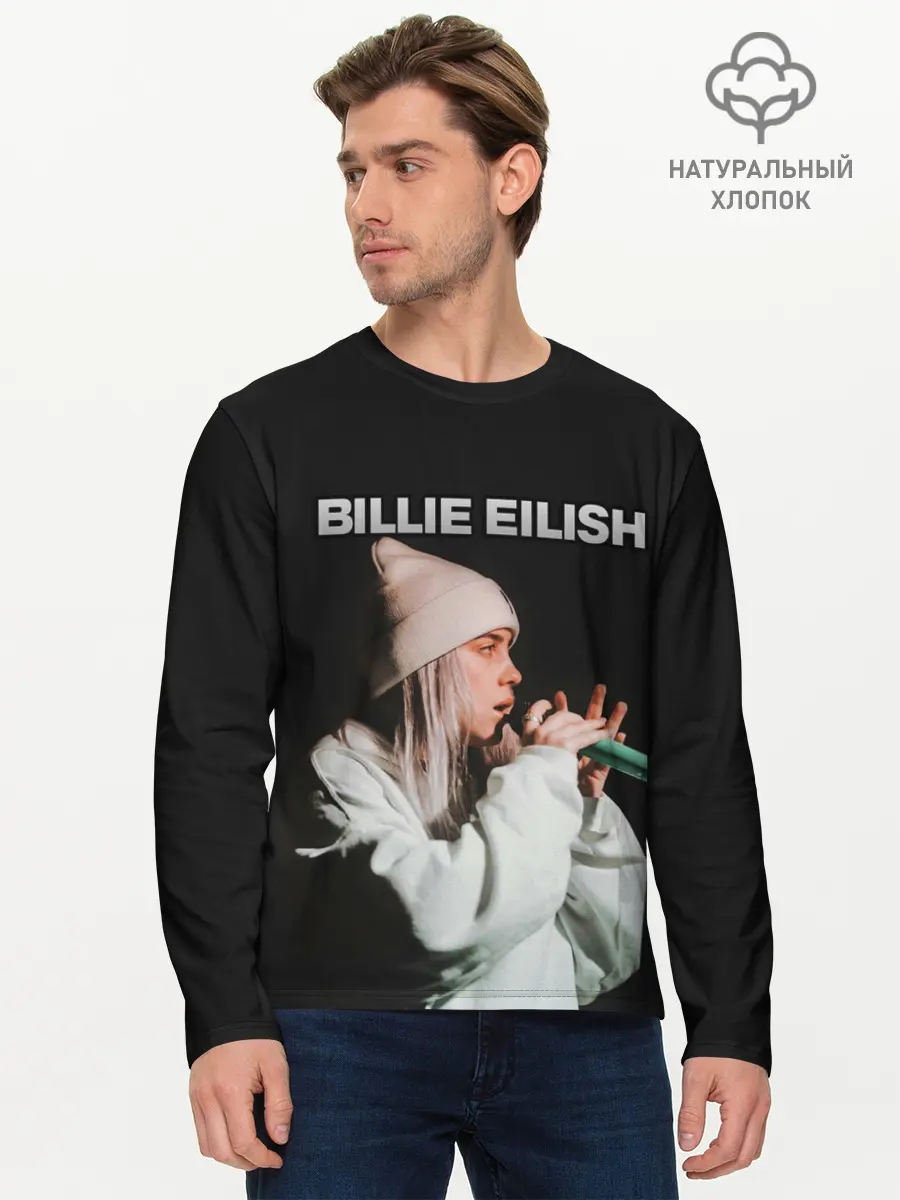 Мужской лонгслив базовый / BILLIE EILISH (P007_P004ooo2016867, P004ooo2016867)