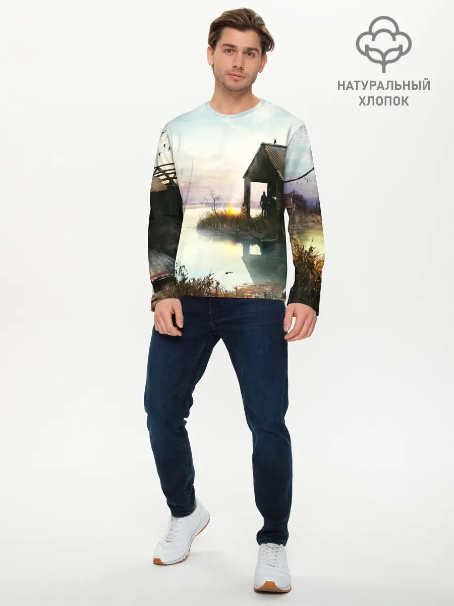 Мужской лонгслив базовый / STALKER (P007_P004ooo2021591, P004ooo2021591)