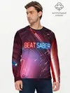 Мужской лонгслив базовый / Beat Saber (P007_P004ooo2024877, P004ooo2024877)