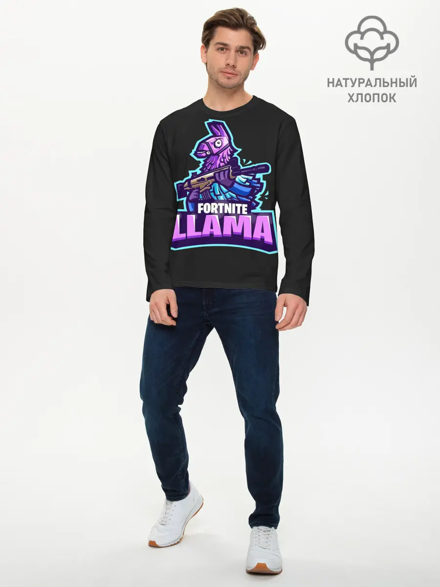 Мужской лонгслив базовый / Fortnite LLAMA (P007_P004ooo2022981, P004ooo2022981)