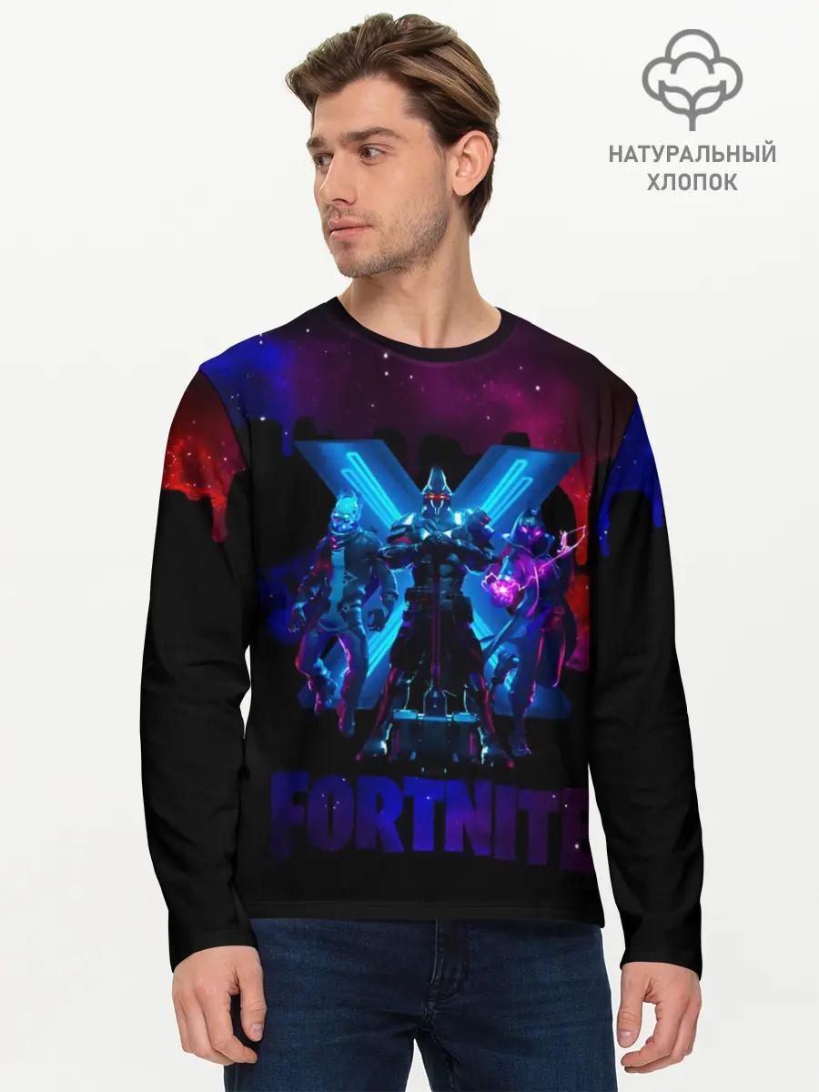 Мужской лонгслив базовый / FORTNITE (P007_P004ooo2024369, P004ooo2024369)