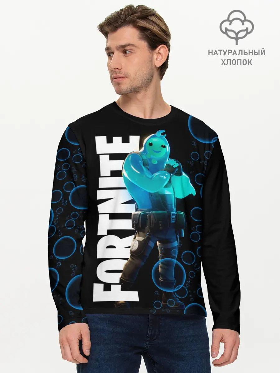 Мужской лонгслив базовый / Fortnite [003] (P007_P004ooo2032293, P004ooo2032293)