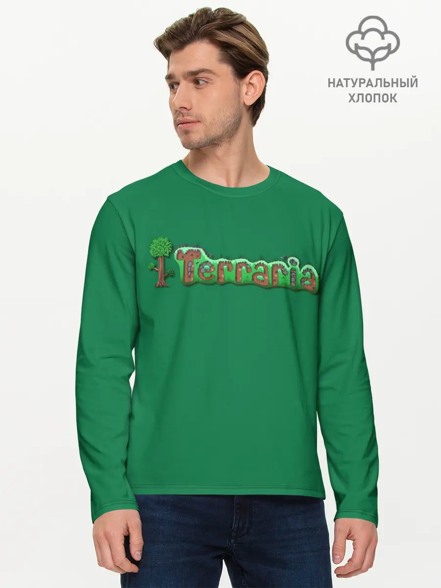 Мужской лонгслив базовый / Terraria (P007_P004ooo2037465, P004ooo2037465)