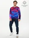 Мужской лонгслив базовый / Молнии: Огонь и лед (P007_P004ooo2038019, P004ooo2038019)