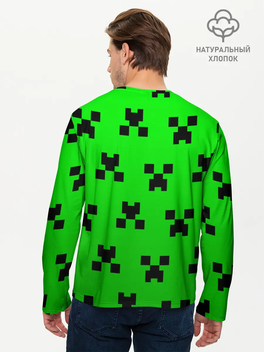 Мужской лонгслив базовый / MINECRAFT (P007_P004ooo2033915, P004ooo2033915)
