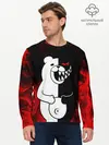 Мужской лонгслив базовый / MONOKUMA В ПЛАМЕНИ / МОНОКУМА (P007_P004ooo2039319, P004ooo2039319)