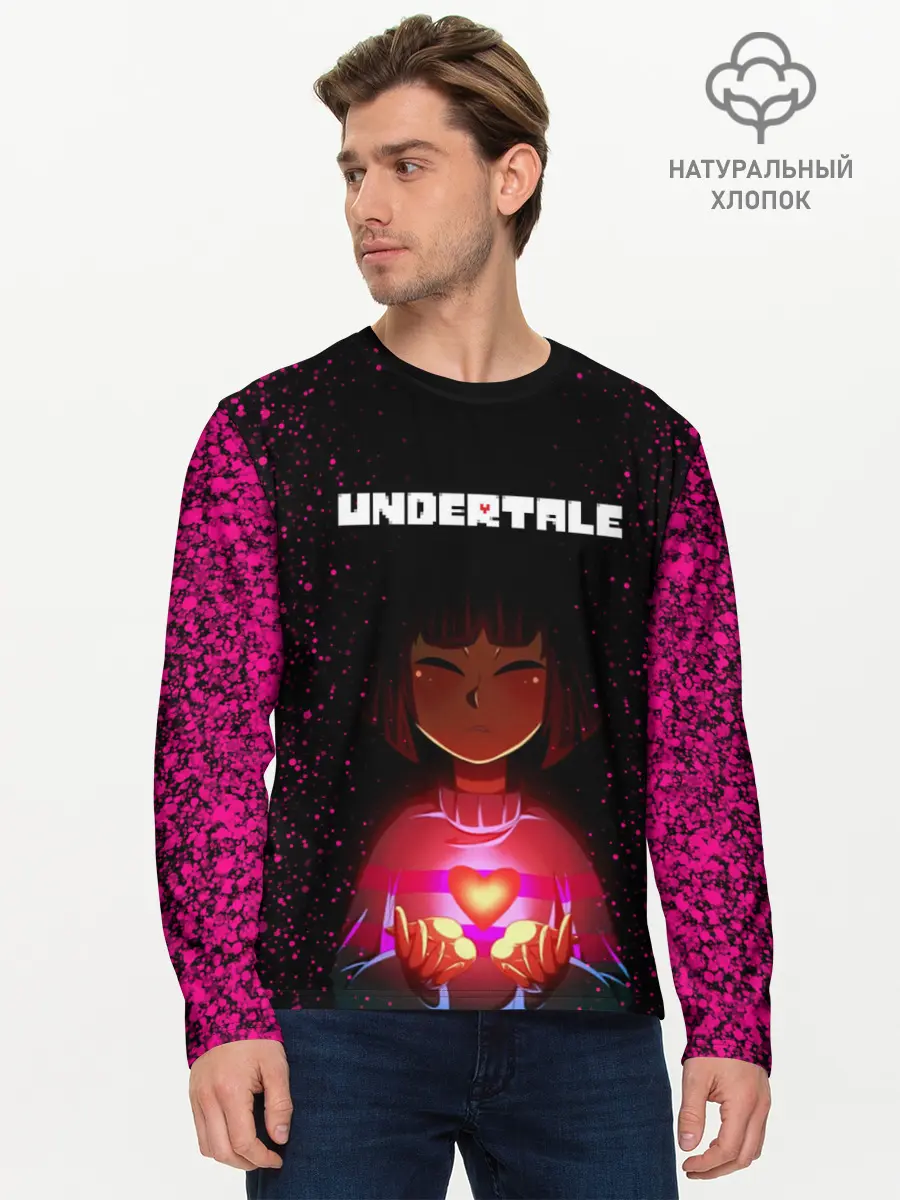 Мужской лонгслив базовый / UNDERTALE FRISK (P007_P004ooo2038971, P004ooo2038971)