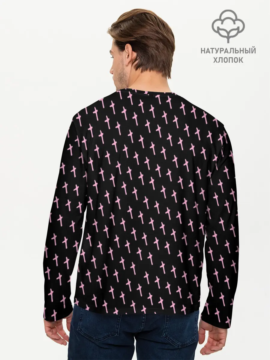 Мужской лонгслив базовый / LiL PEEP Pattern (P007_P004ooo2040615, P004ooo2040615)