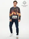 Мужской лонгслив базовый / DOOM ETERNAL (P007_P004ooo2039839, P004ooo2039839)