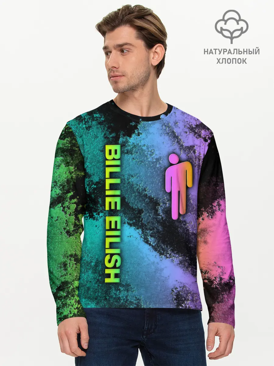 Мужской лонгслив базовый / BILLIE EILISH (P007_P004ooo2043117, P004ooo2043117)