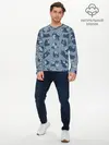 Мужской лонгслив базовый / Камуфляж с котиками (P007_P004ooo2043415, P004ooo2043415)