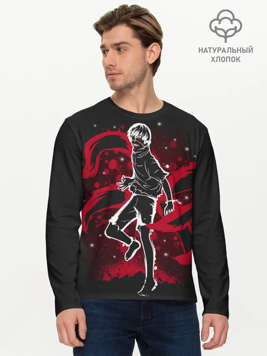 Мужской лонгслив базовый / Tokyo Ghoul (P007_P004ooo2041961, P004ooo2041961)