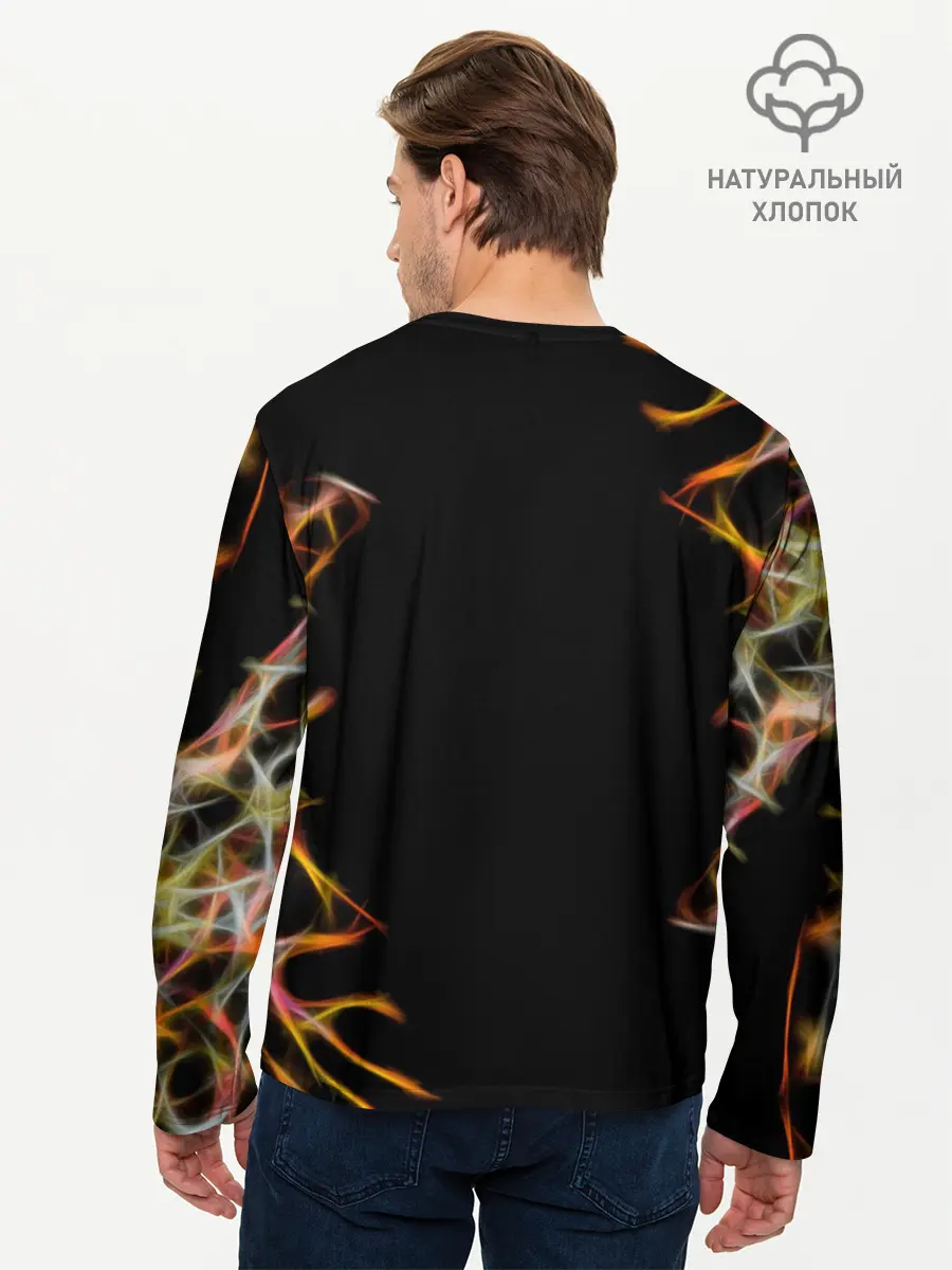 Мужской лонгслив базовый / медуза (P007_P004ooo2044815, P004ooo2044815)