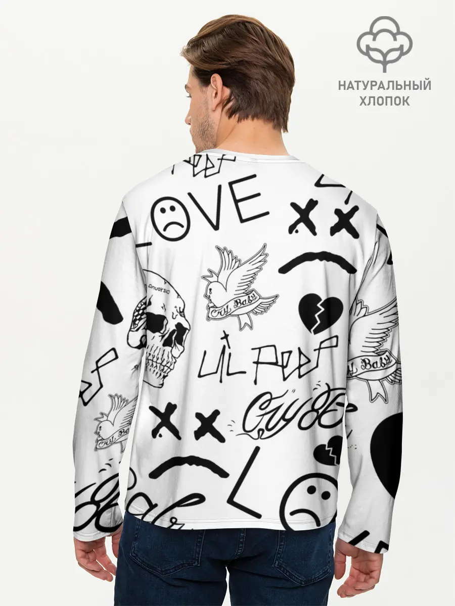Мужской лонгслив базовый / Lil Peep (P007_P004ooo2043701, P004ooo2043701)