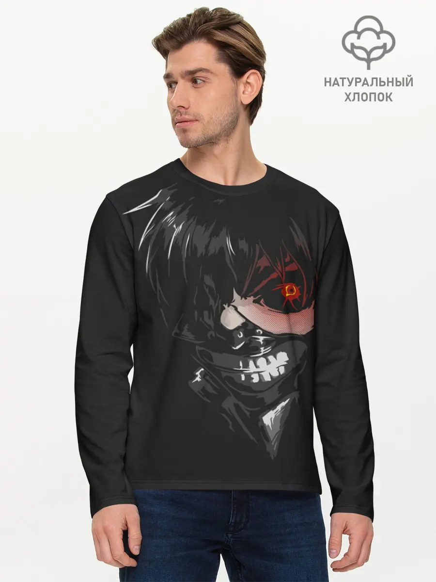 Мужской лонгслив базовый / Tokyo Ghoul (P007_P004ooo2043541, P004ooo2043541)