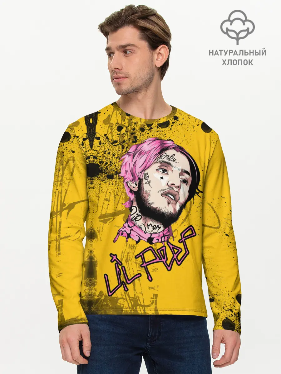 Мужской лонгслив базовый / Lil Peep (P007_P004ooo2043621, P004ooo2043621)