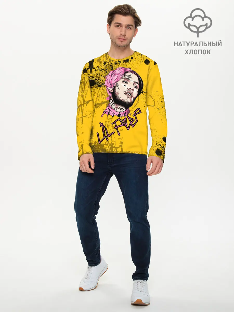 Мужской лонгслив базовый / Lil Peep (P007_P004ooo2043621, P004ooo2043621)