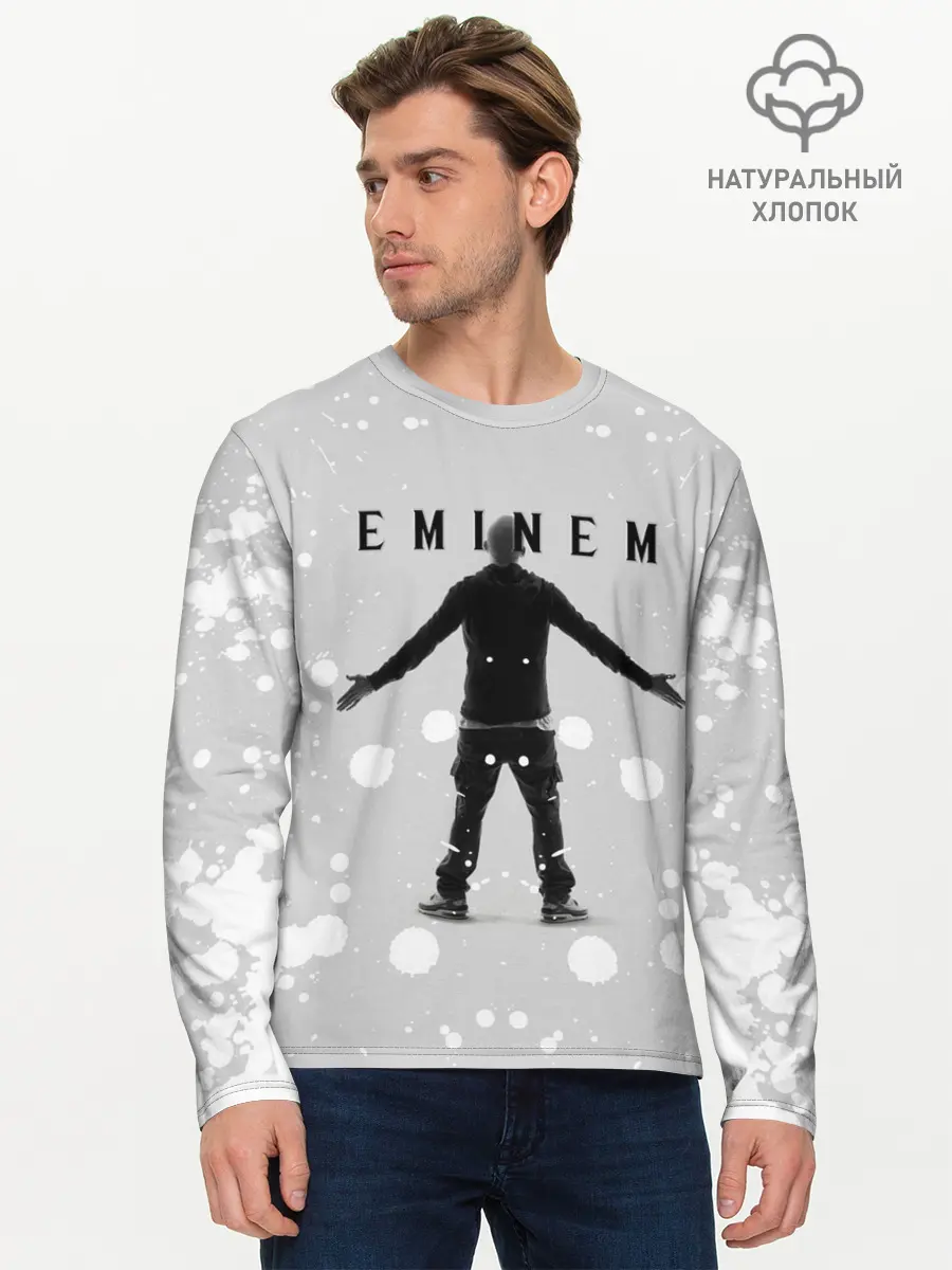 Мужской лонгслив базовый / EMINEM | ЭМИНЕМ (P007_P004ooo2043903, P004ooo2043903)