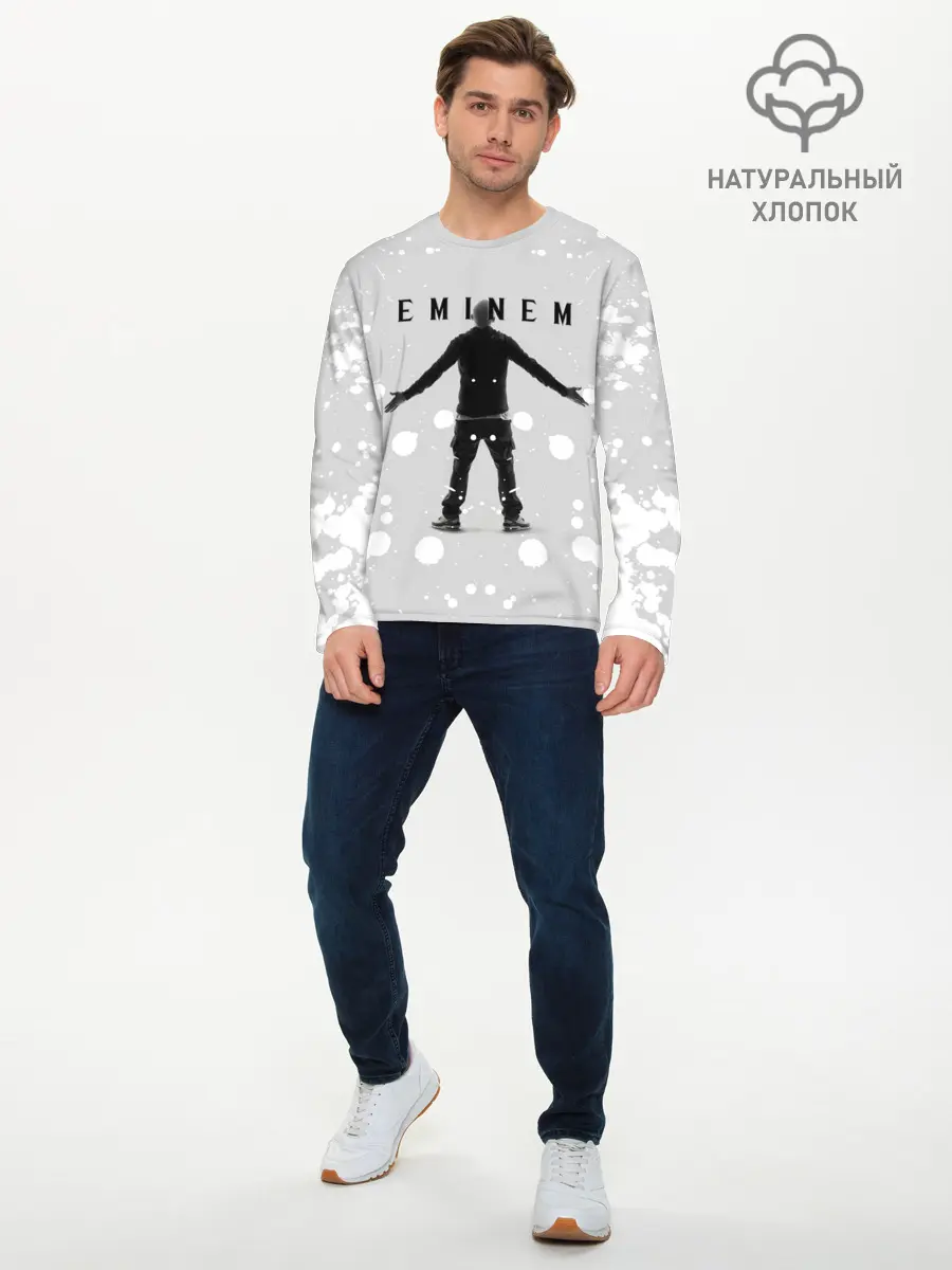 Мужской лонгслив базовый / EMINEM | ЭМИНЕМ (P007_P004ooo2043903, P004ooo2043903)