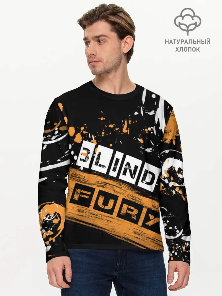 Мужской лонгслив базовый / BLIND FURY (P007_P004ooo2043985, P004ooo2043985)