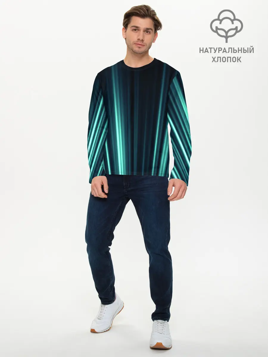 Мужской лонгслив базовый / текстура (P007_P004ooo2043993, P004ooo2043993)
