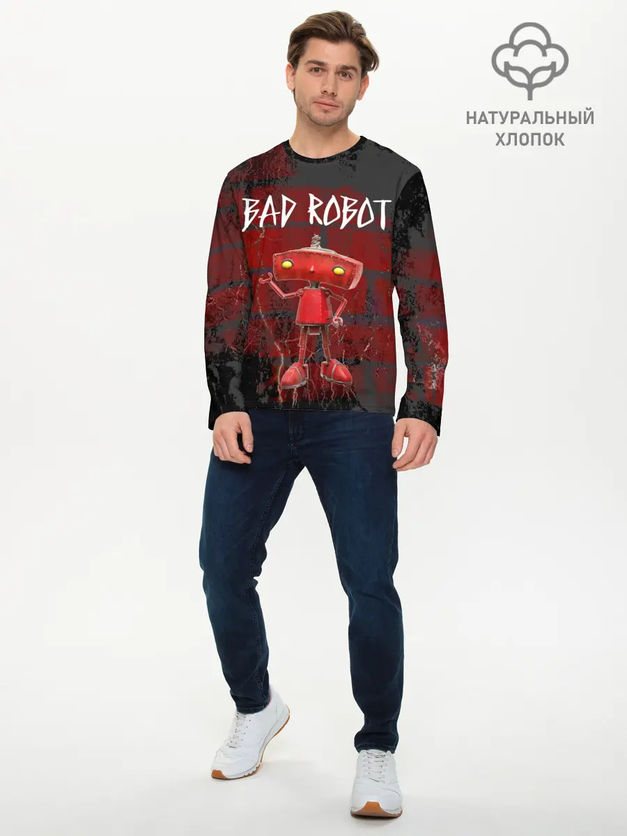 Мужской лонгслив базовый / Bad Robot (P007_P004ooo2047033, P004ooo2047033)