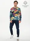 Мужской лонгслив базовый / Абстрактный рисунок (P007_P004ooo2045033, P004ooo2045033)