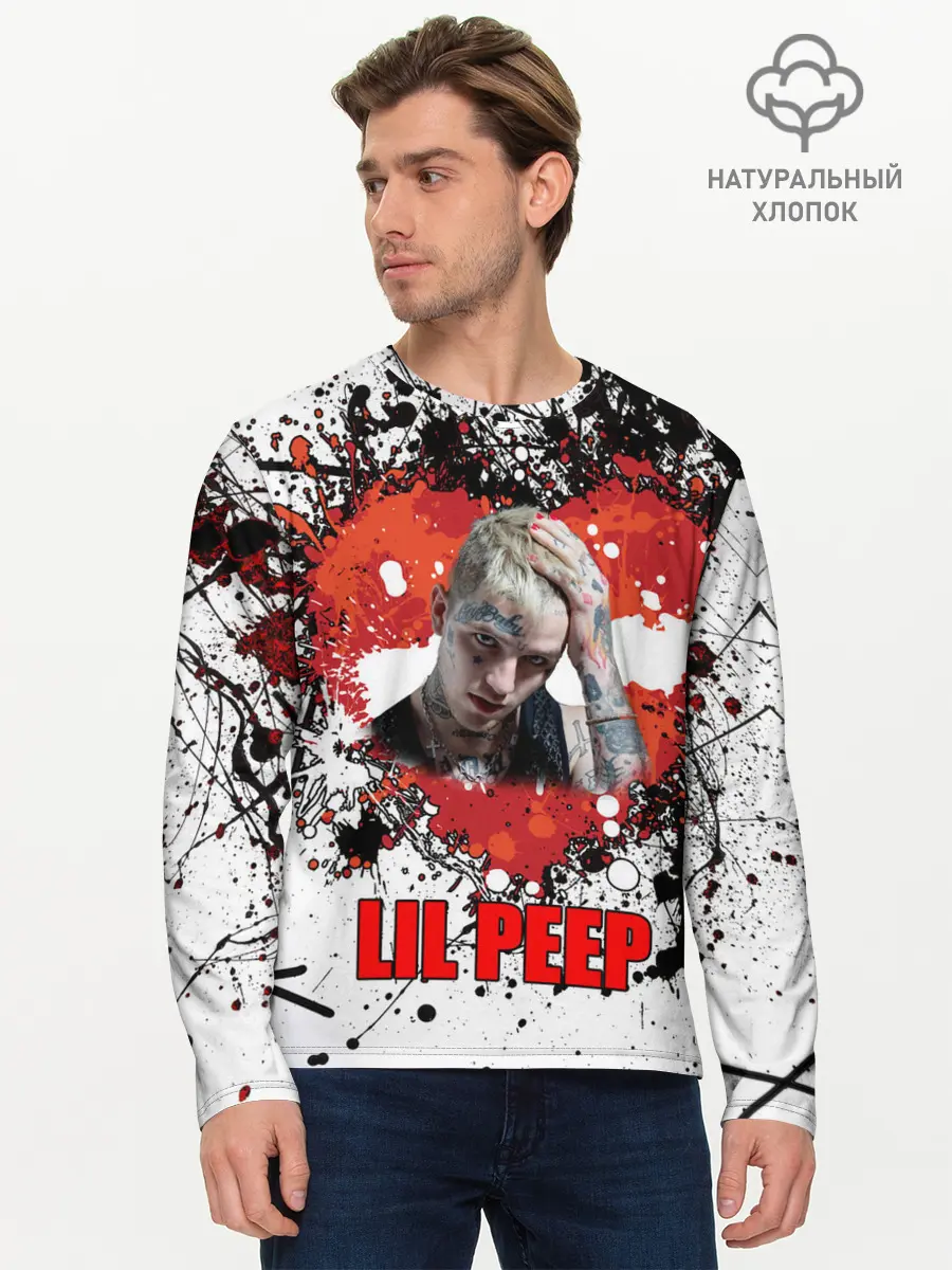 Мужской лонгслив базовый / Lil Peep (P007_P004ooo2045395, P004ooo2045395)