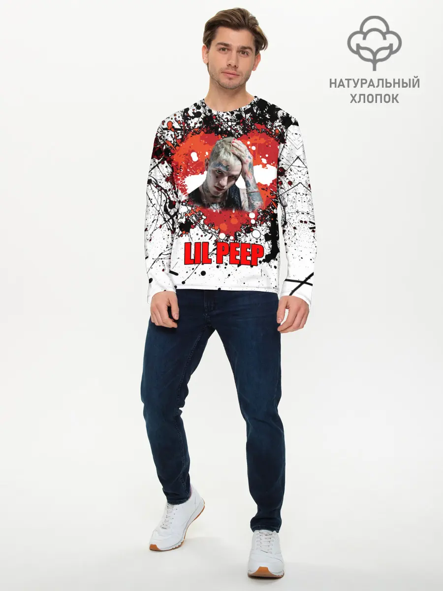 Мужской лонгслив базовый / Lil Peep (P007_P004ooo2045395, P004ooo2045395)
