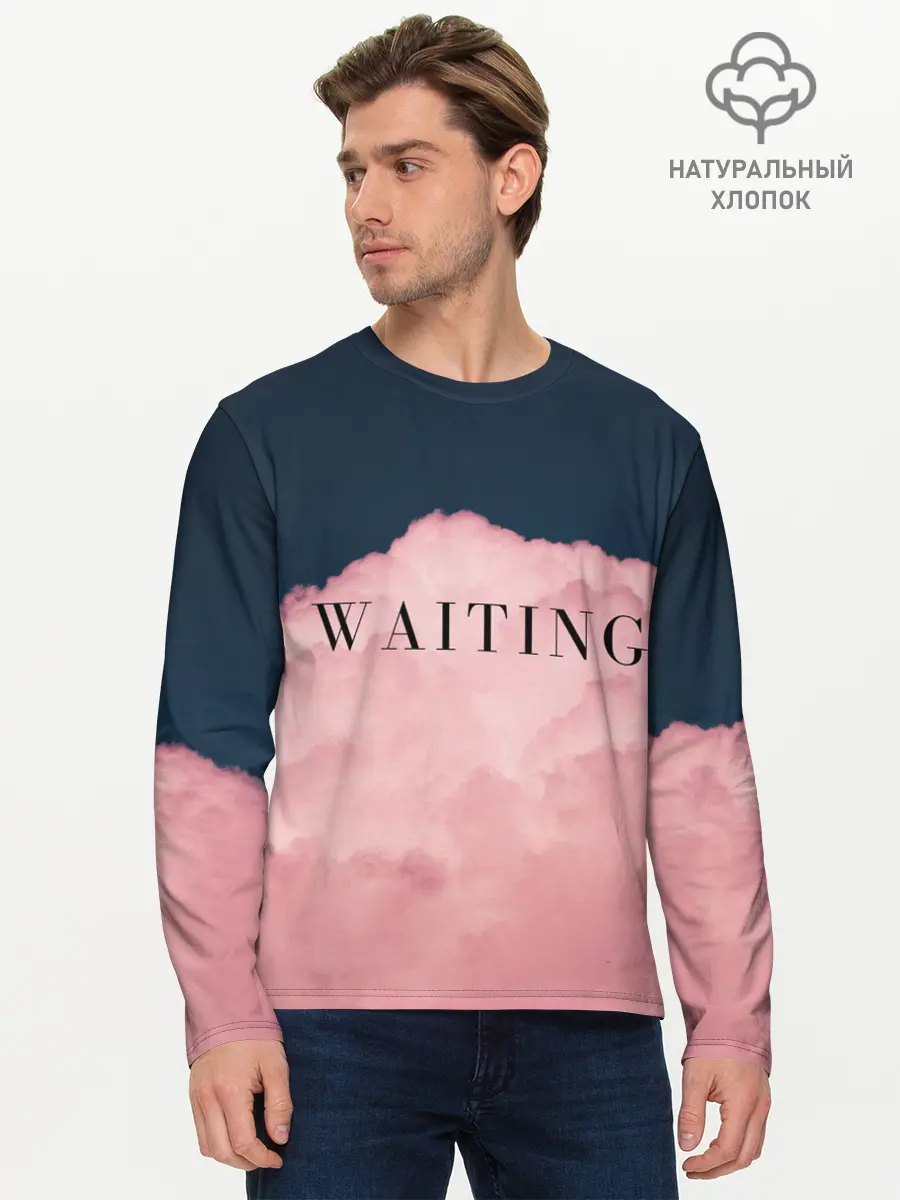 Мужской лонгслив базовый / WAITING (P007_P004ooo2045845, P004ooo2045845)
