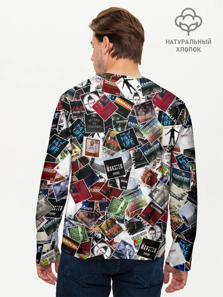 Мужской лонгслив базовый / Дискография EMINEM (P007_P004ooo2047129, P004ooo2047129)