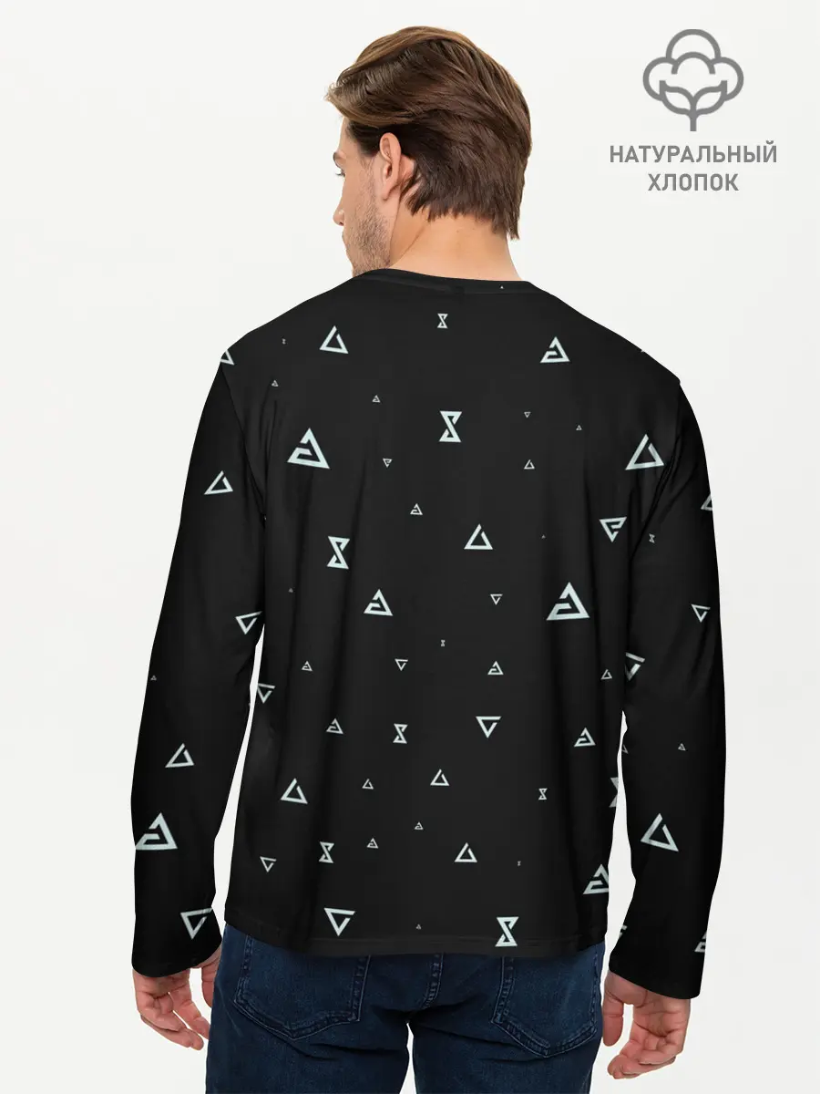 Мужской лонгслив базовый / Witchersigns (P007_P004ooo2047301, P004ooo2047301)