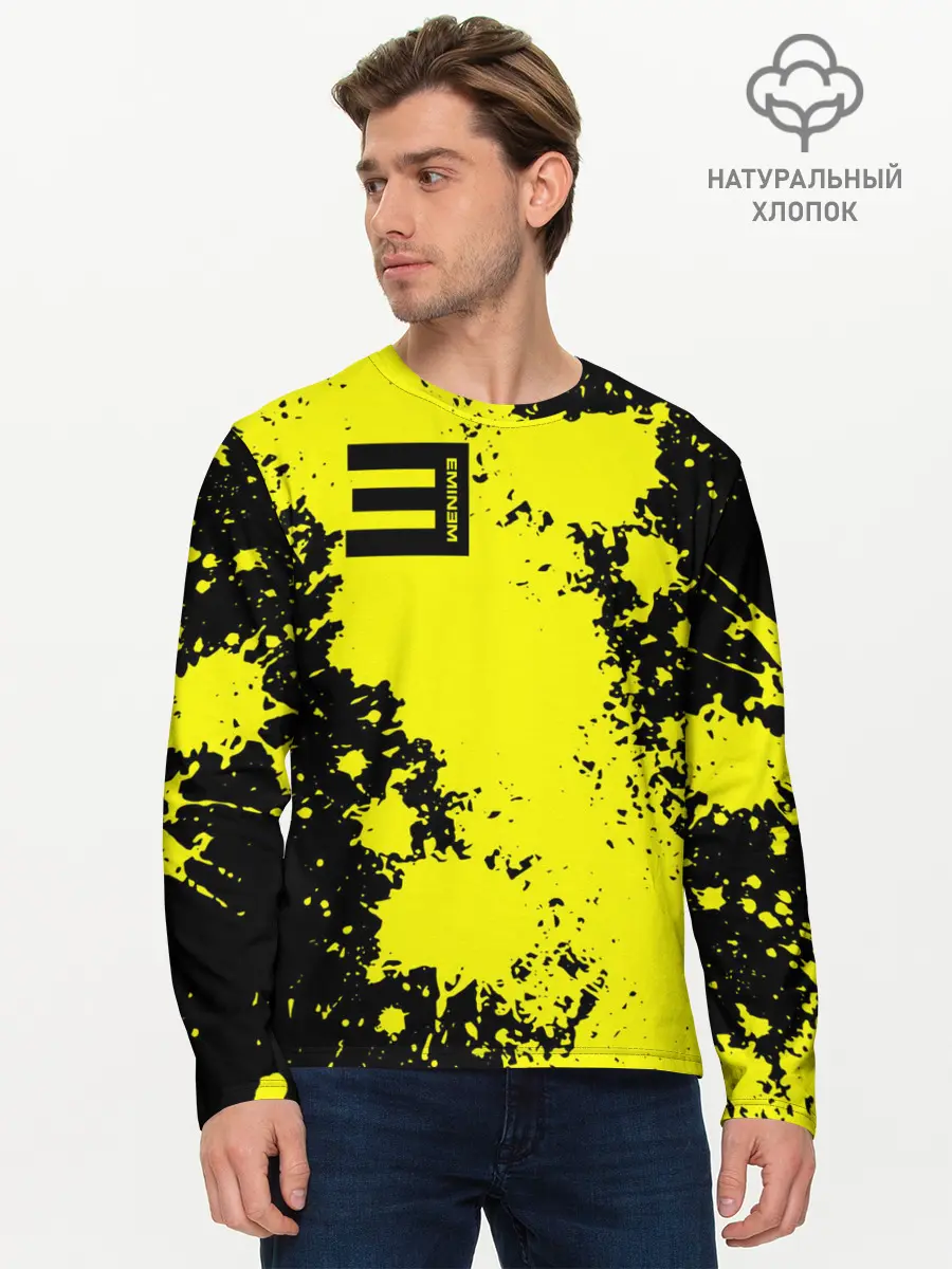 Мужской лонгслив базовый / Eminem (P007_P004ooo2047321, P004ooo2047321)