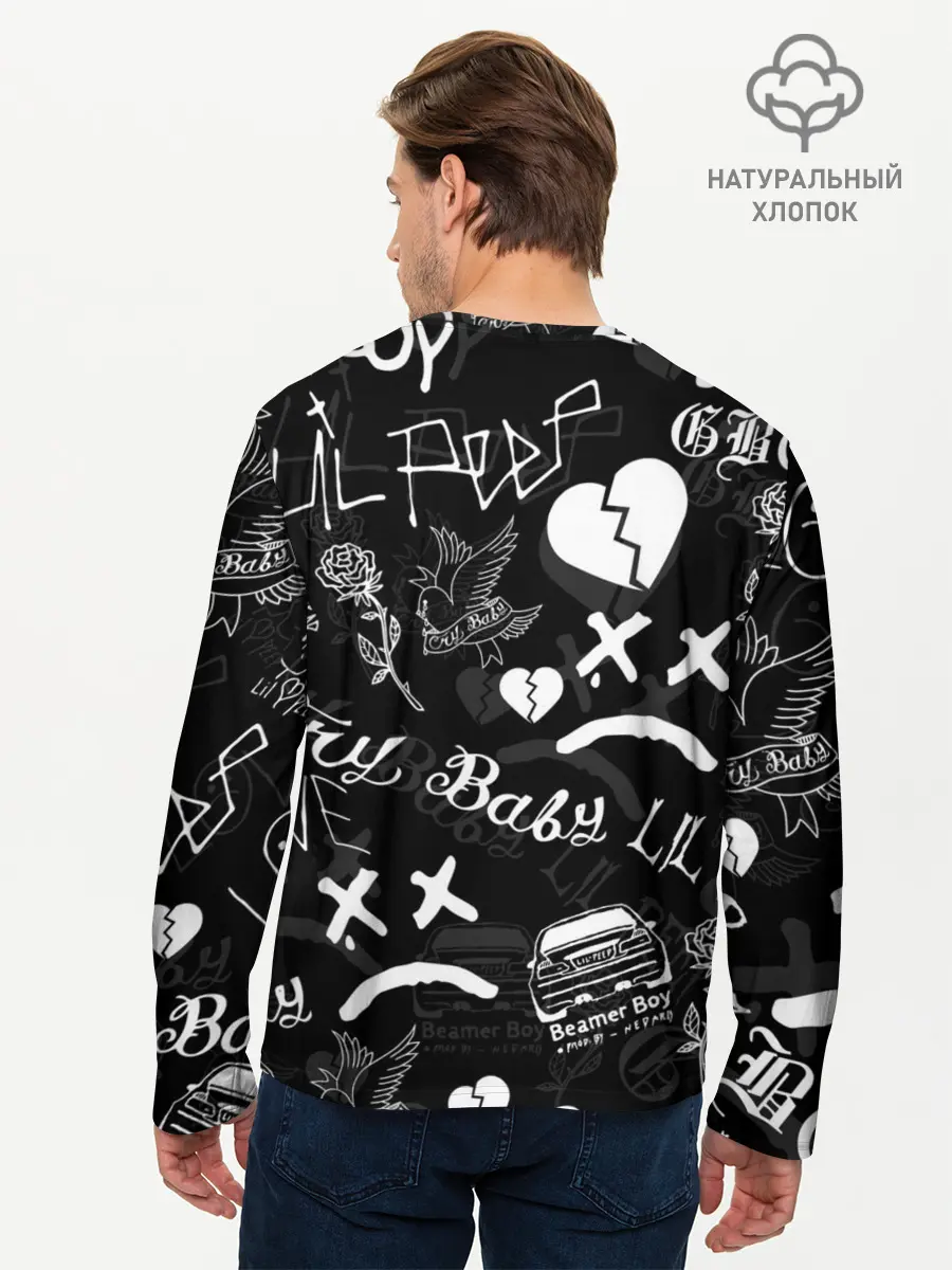 Мужской лонгслив базовый / LIL PEEP (P007_P004ooo2047539, P004ooo2047539)