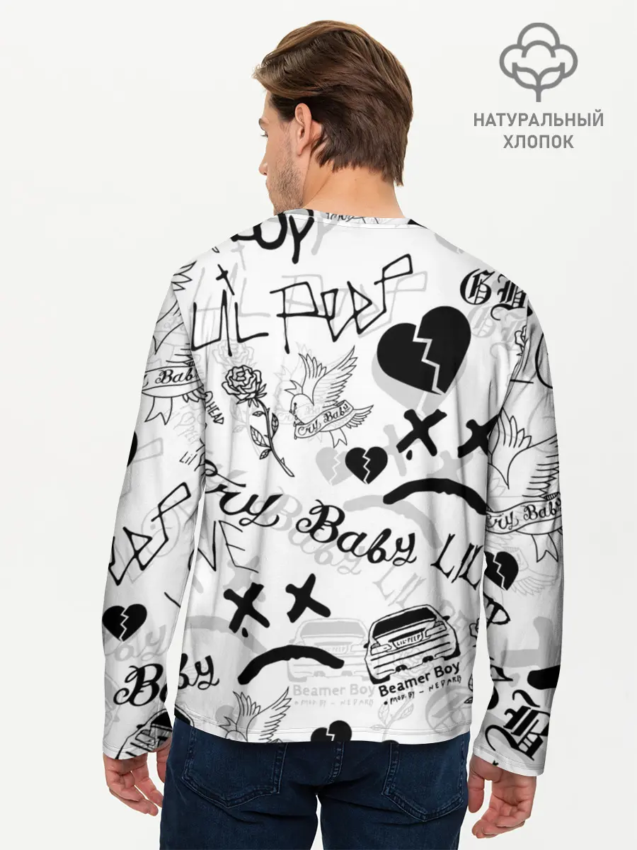 Мужской лонгслив базовый / LIL PEEP (P007_P004ooo2047569, P004ooo2047569)