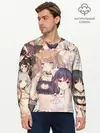 Мужской лонгслив базовый / Девушки в купальниках (P007_P004ooo2050877, P004ooo2050877)