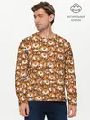 Мужской лонгслив базовый / Попки Корги (P007_P004ooo2052871, P004ooo2052871)