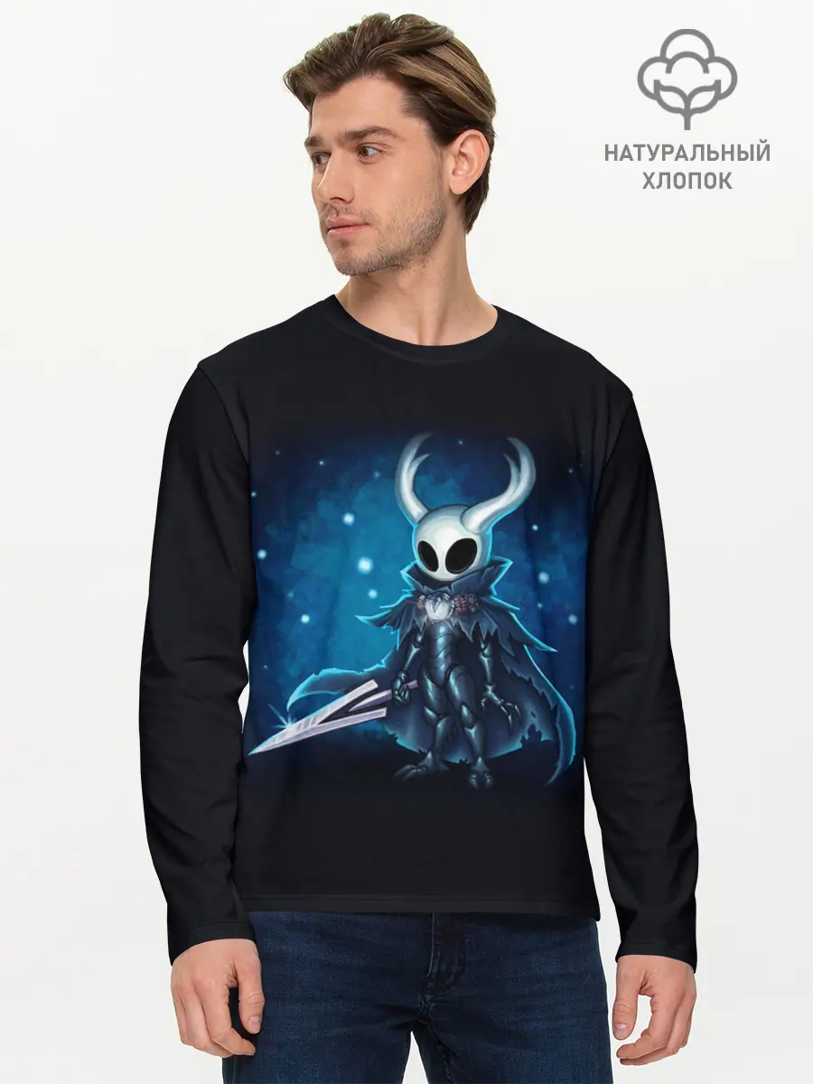 Мужской лонгслив базовый / Hollow Knight (P007_P004ooo2053395, P004ooo2053395)