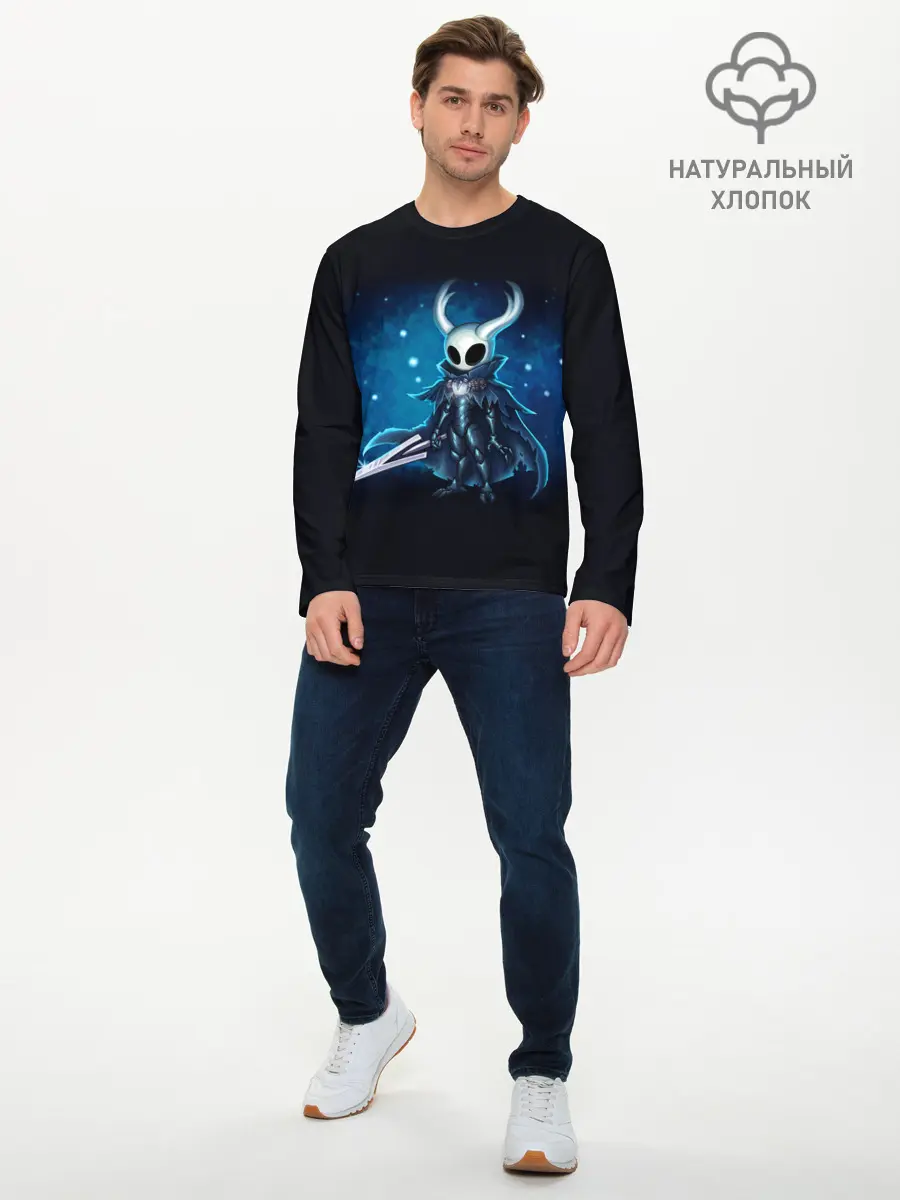 Мужской лонгслив базовый / Hollow Knight (P007_P004ooo2053395, P004ooo2053395)