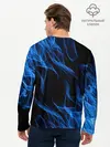 Мужской лонгслив базовый / BLUE FIRE FLAME (P007_P004ooo2053417, P004ooo2053417)