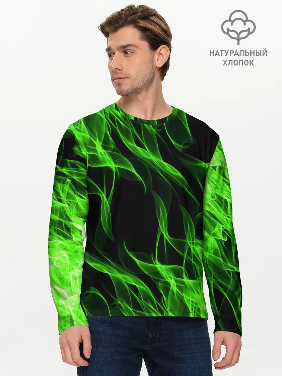 Мужской лонгслив базовый / TOXIC FLAME (P007_P004ooo2053419, P004ooo2053419)
